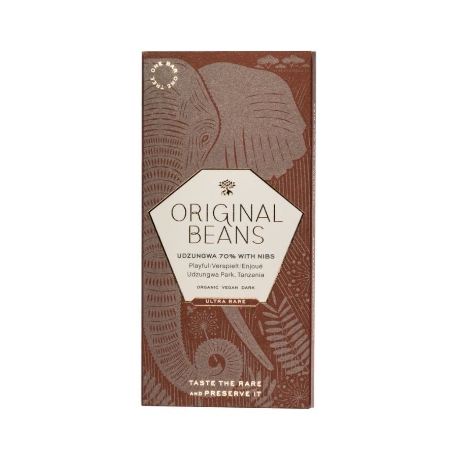 Orginial Beans Udzungwa Schokolade von vorne