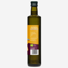 Pouli Olivenöl in der 500ml Flasche Hinteransicht