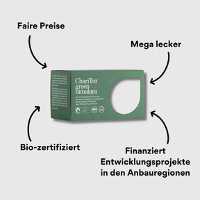 ChariTea Green Himalaya Doppelkamerbeutel mit Impact