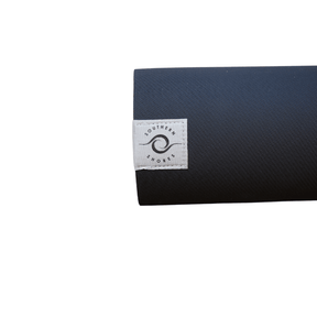 Yogamatte Schiefer Schwarz von rechts