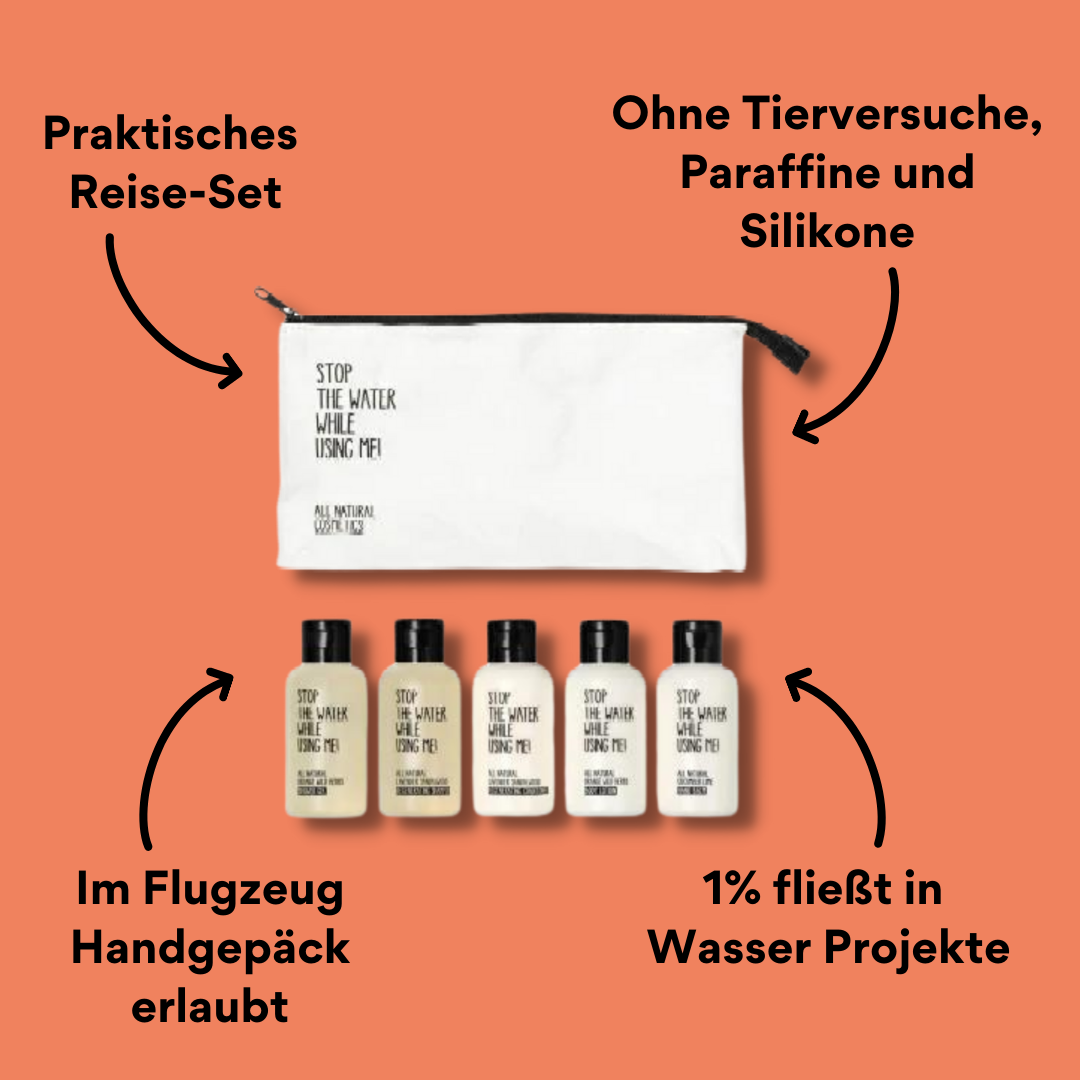 Stop the water while using me Travel Kit mit Impact