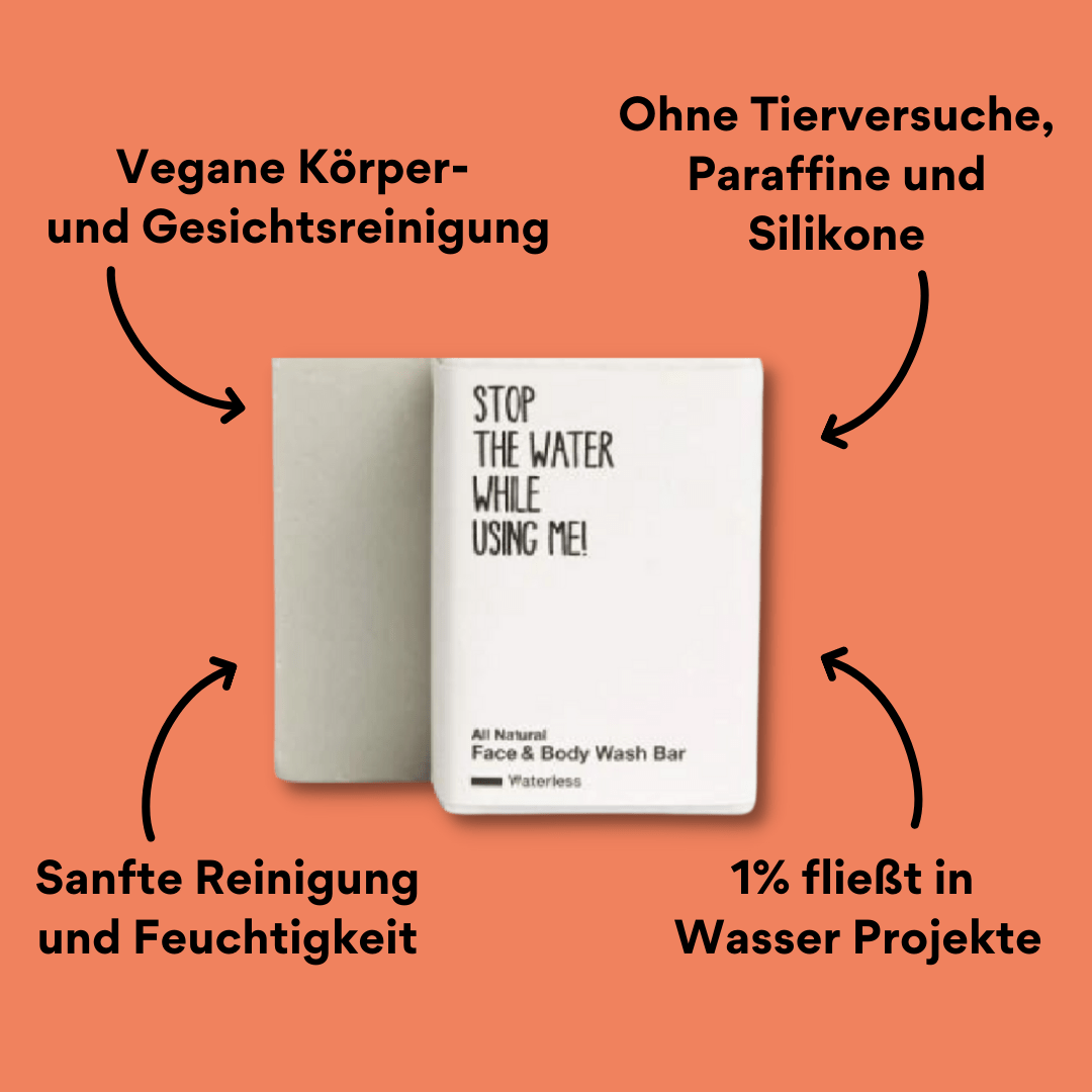 Face & Body Wash Bar von vorne mit Impact