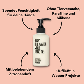 Lemon Honey Handbalsam von vorne mit Impact