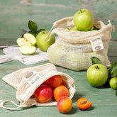 WeltPartner MESH Hello Food Bag 2er Set Mehrwegbeutel für Obst und Gemüse