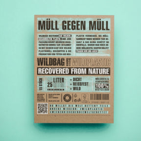 Wildplastic Müllbeutel 25L Verpackung