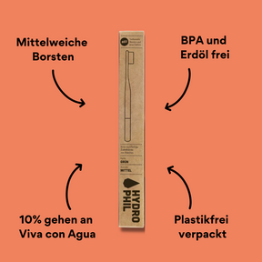 Mittelweiche grüne Zahnbürste mit Impact