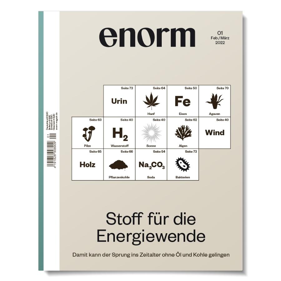 enorm Magazin Ausgabe Stoff für die Energiewende