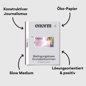 enorm MAgazin Bedingungsloses Grundeinkommen mit Impact