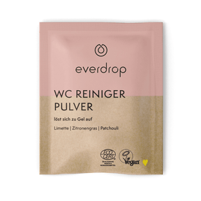 everdrop WC Reiniger Pulver vor weißem Hintergrund