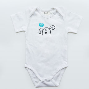 Babybody mit Hündchen Print