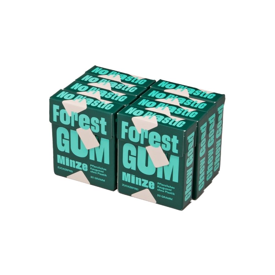 Forest Gum Minze Kaugummi in der 8er Packung