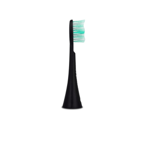 Eine happybrush Aufsteckbürsten Schwarz von der Seite