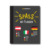 Katapult Spass mit Flaggen