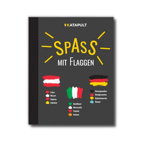 Katapult Spass mit Flaggen