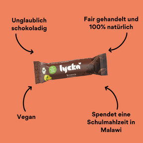 Lycka Schokoriegel Brownie mit Impact