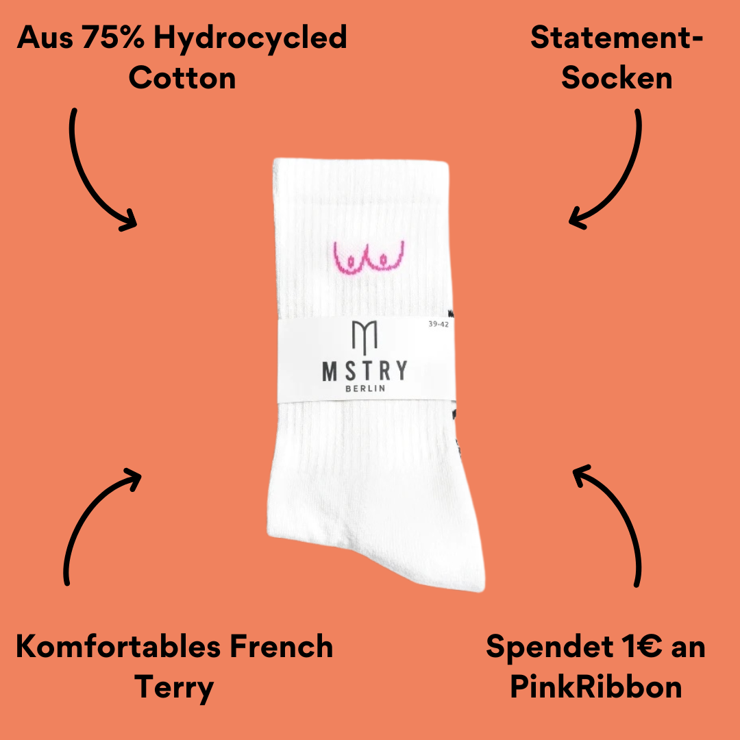 Mstry Socken Boobs Verpackung mit Impact