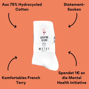 Mstry Socken Fuck You mit Impact