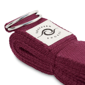 Roter Yoga Gurt, nah