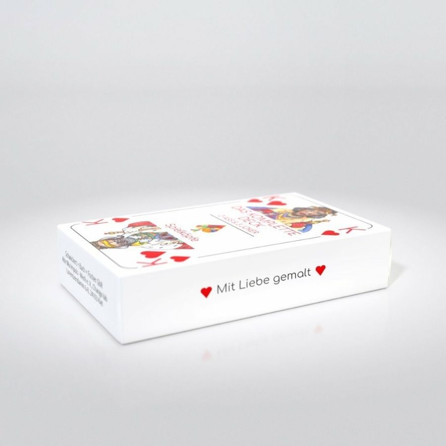 Spielköpfe Komplettes Kartendeck Mit Liebe gemalt