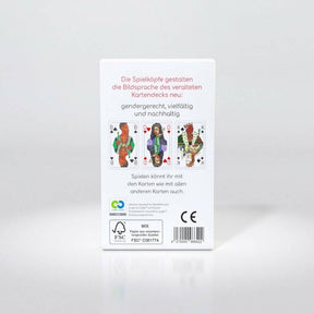 Spielköpfe Komplettes Kartendeck Rückseite