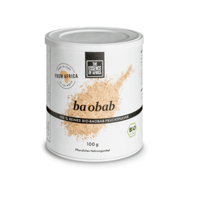 Baobab Pulver 100g Verpackung von vorne