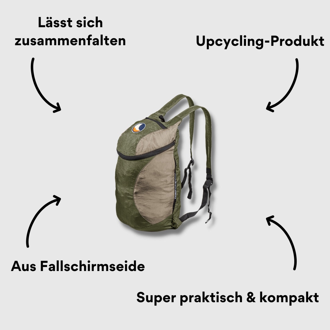 Ticket to the Moon – Faltbarer Rucksack Backpack Mini 15L