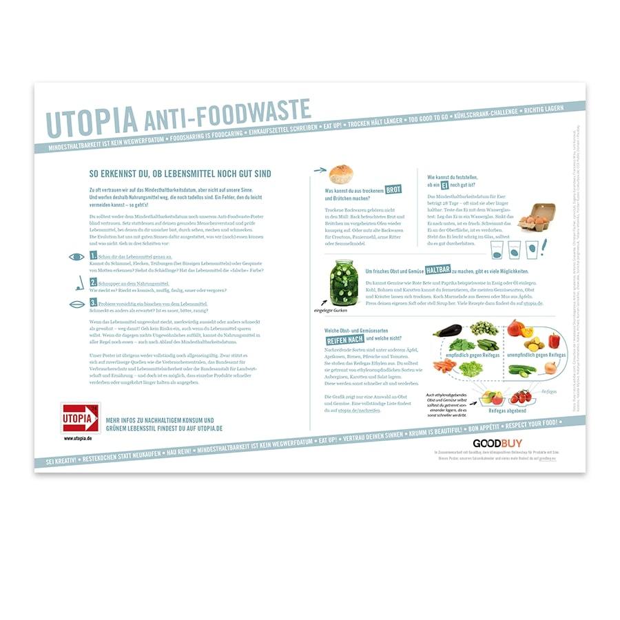 Utopia Anti-Foodwaste-Poster Rückseite